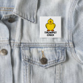 Badge Carré 5 Cm Trompette (En situation)