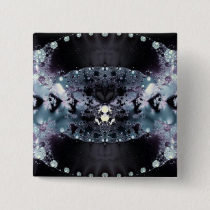 Badge Carré 5 Cm Trou Violet