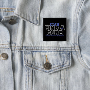 BADGE CARRÉ 5 CM TROUVER UN CURE/BOLD...CVS