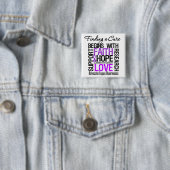 Badge Carré 5 Cm Trouver un remède pour Lupus (En situation)