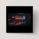 Badge Carré 5 Cm True Crime Button (Devant)