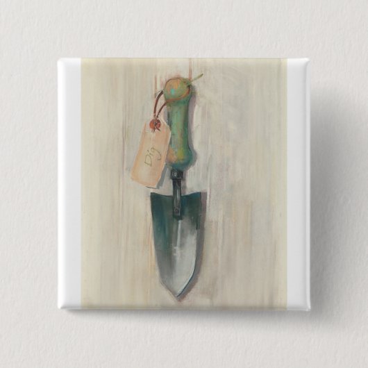 Badge Carré 5 Cm truelle (Devant)