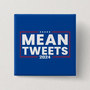 Badge Carré 5 Cm Trump 2024 Tweet Moyenne des élections