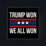 Badge Carré 5 Cm Trump remporte tous le prix du Drapeau américain 2<br><div class="desc">Trump remporte tous le prix du Drapeau américain 2024 Trump remporte la victoire</div>