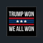 Badge Carré 5 Cm Trump remporte tous le prix du Drapeau américain 2<br><div class="desc">Trump remporte tous le prix du Drapeau américain 2024 Trump remporte la victoire</div>