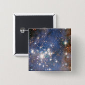 Badge Carré 5 Cm Trumpler Star Cluster 14. (Devant & derrière)