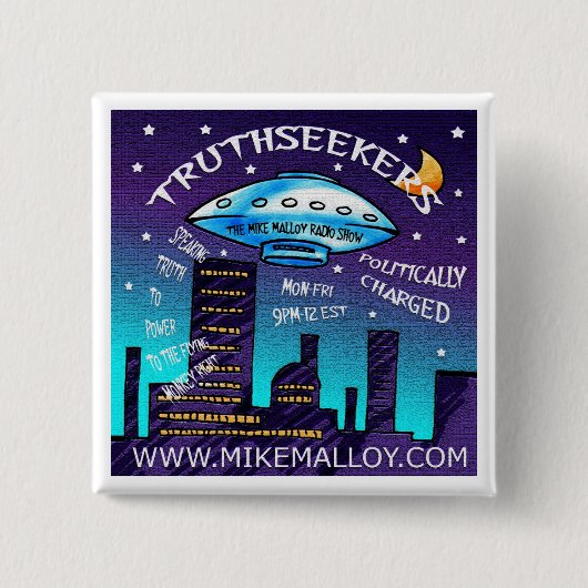 BADGE CARRÉ 5 CM TRUTHSEEKERS (Devant)