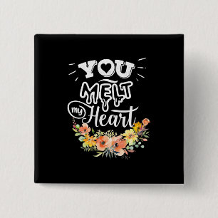Badge Carré 5 Cm Tu Me Fondes Le Coeur