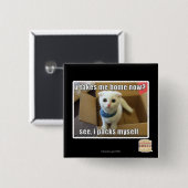 Badge Carré 5 Cm Tu me ramènes maintenant ? (Devant & derrière)