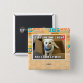 Badge Carré 5 Cm Tu me ramènes maintenant ? (Devant & derrière)