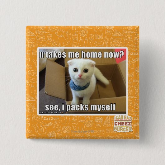 Badge Carré 5 Cm Tu me ramènes maintenant ? (Devant)