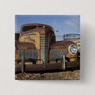 Badge Carré 5 Cm Tucumcari, Nouveau-Mexique, États-Unis. Route 66.