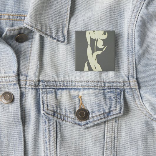 Badge Carré 5 Cm Tulipe (En situation)