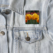 Badge Carré 5 Cm Tulipes 2 (En situation)
