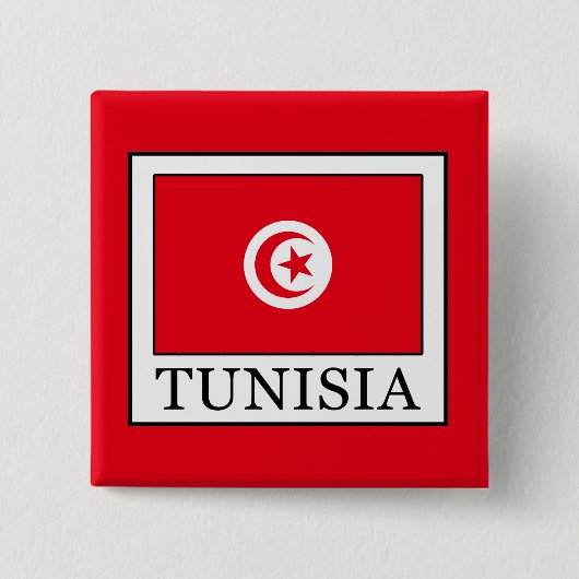 Badge Carré 5 Cm Tunisie (Devant)