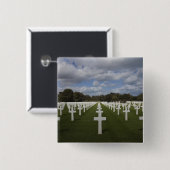 Badge Carré 5 Cm Tunisie, Tunis, Carthage, Seconde Guerre mondiale  (Devant & derrière)