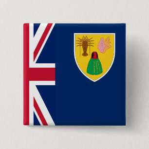 Badge Carré 5 Cm Turks and Caicos