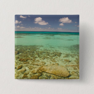 Badge Carré 5 Cm Turks and Caicos, île de Grand Turk, Cockburn 2
