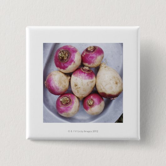 Badge Carré 5 Cm Turnips (Devant)