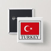 Badge Carré 5 Cm Turquie (Devant & derrière)