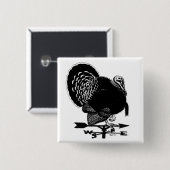 Badge Carré 5 Cm Turquie Weathervane (Devant & derrière)