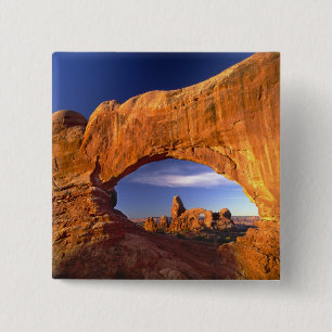 Badge Carré 5 Cm Turret Arch, Arches National Park, Utah, États-Un