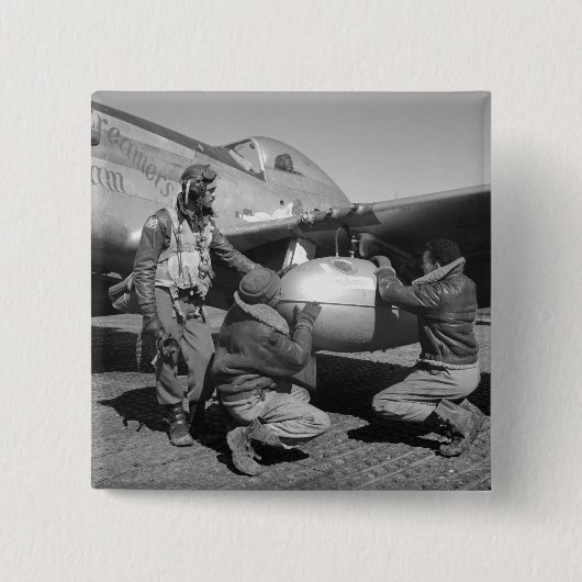 Badge Carré 5 Cm Tuskegee Airmen, 1945 (Devant)