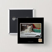 Badge Carré 5 Cm Tuteur Kitty (Devant & derrière)