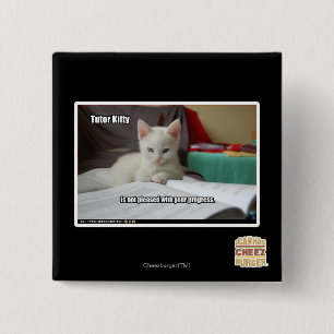 Badge Carré 5 Cm Tuteur Kitty