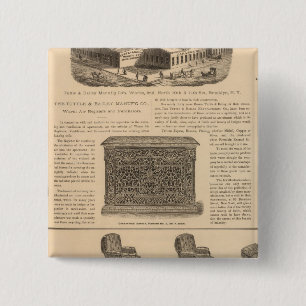 Badge Carré 5 Cm Tuttle et Bailey Manufacturing Company