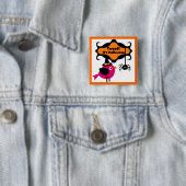 Badge Carré 5 Cm Tweet T-shirts et cadeaux Halloween (En situation)