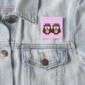 Badge Carré 5 Cm twin (En situation)