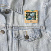 Badge Carré 5 Cm U a poussé mon visage dedans ! (En situation)