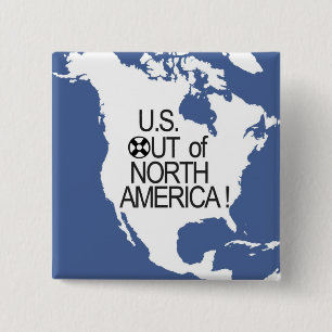 Badge Carré 5 Cm U.S. Hors de l'Amérique du Nord !