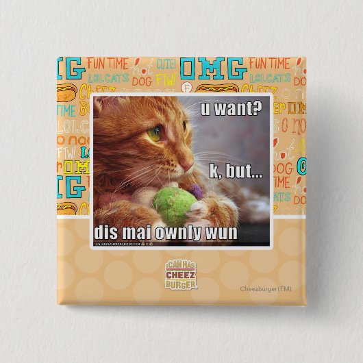 Badge Carré 5 Cm U veulent ? (Devant)