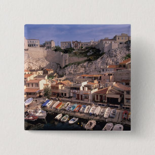 Badge Carré 5 Cm UE, France, Provence, Bouches, du, Rhône, 7