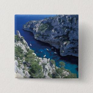 Badge Carré 5 Cm UE, France, Provence, Côte d'Azur, 2