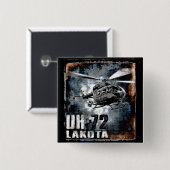 Badge Carré 5 Cm UH-72 Lakota (Devant & derrière)