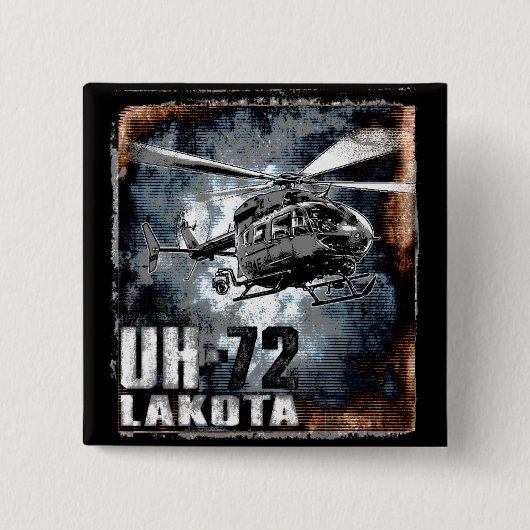 Badge Carré 5 Cm UH-72 Lakota (Devant)