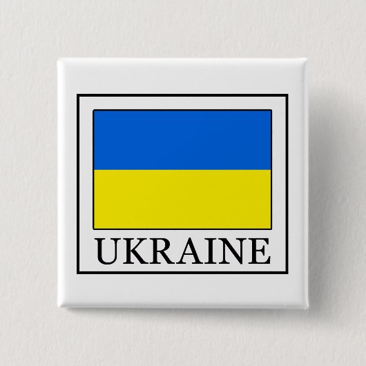 Badge Carré 5 Cm Ukraine (Devant)