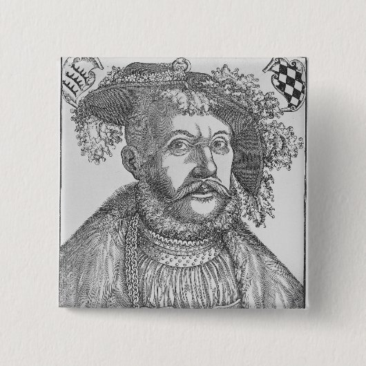 Badge Carré 5 Cm Ulrich, duc de Wurttemberg (Devant)