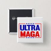 Badge Carré 5 Cm Ultra maga (Devant & derrière)