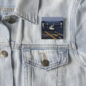 Badge Carré 5 Cm Un aéronef V-22 Osprey se prépare à atterrir (En situation)