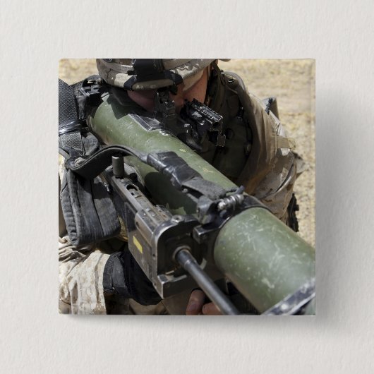 Badge Carré 5 Cm Un agresseur (Devant)