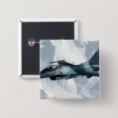 Badge Carré 5 Cm Un agresseur F-16 (Devant & derrière)