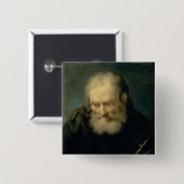 Badge Carré 5 Cm Un astronome (Devant & derrière)