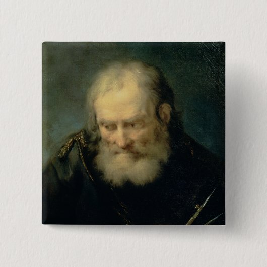 Badge Carré 5 Cm Un astronome (Devant)