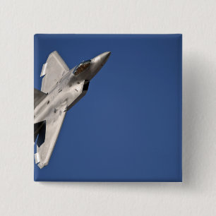 Badge Carré 5 Cm Un avion de F-22 Raptor
