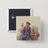 Badge Carré 5 Cm Un bon cru (Devant & derrière)