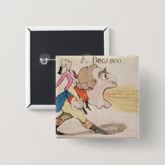 Badge Carré 5 Cm Un Bugaboo ! ! ! (Devant & derrière)